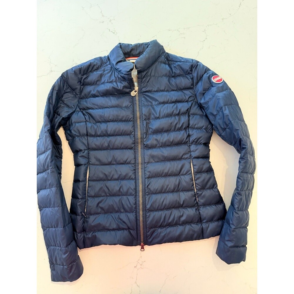Women’s Colmar Navy Blue Light Puffer Jacket Size 42 Excellent Condition Luxury